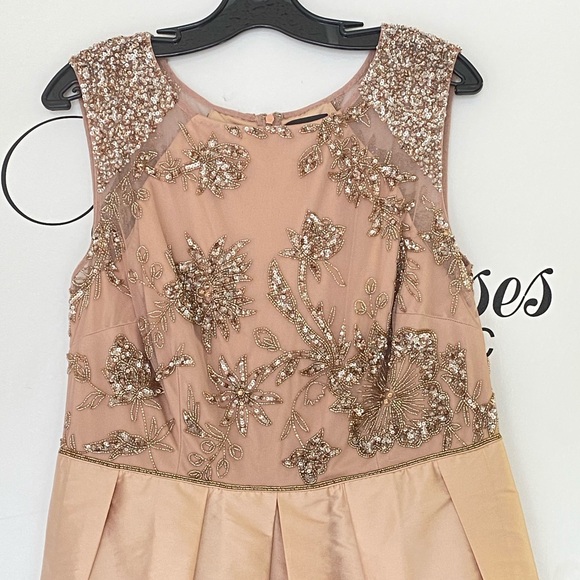 Adrianna Papell hi&low top beaded long Gown - Picture 6 of 10